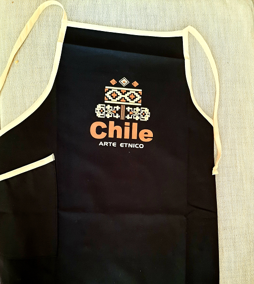 DELANTAL NEGRO – Estampa Chile Store